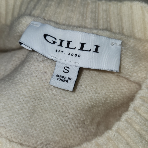 Gilli Cream Sweater with Red Bow Detail - Picture 4 of 6